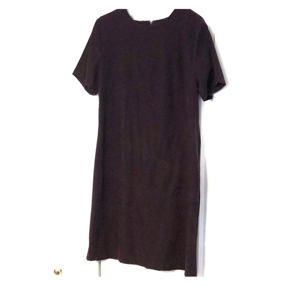 Eggplant faux suede dress size 18